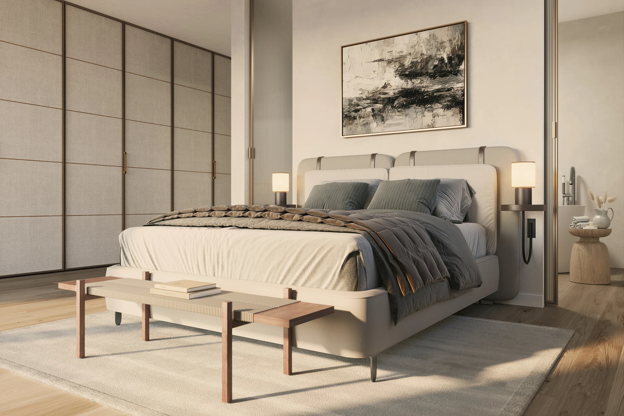 Architektur-Innenvisualisierung-Schlafzimmer-Ruschlikon
